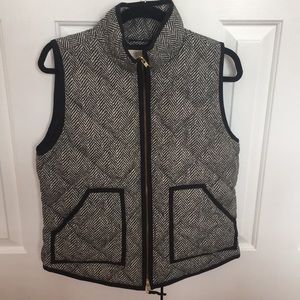 J Crew Women’s Herringbone Vest, Size Medium